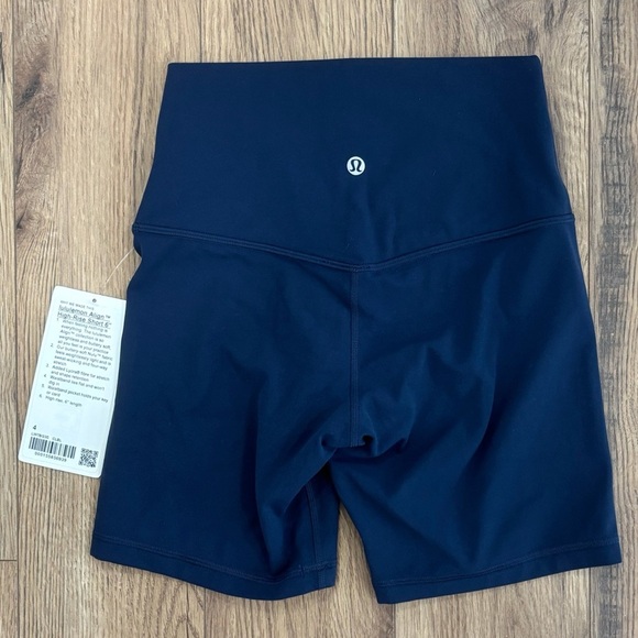 NWT Lululemon Align High Rise Shorts 6” In Club Blue Size 4 - Picture 1 of 7
